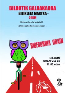 [:es]Bicimarcha (Bilbao) Bidegorri Galdakaora Orain![:eu]Bizi-martxa (Bilbo) Bidegorri Galdakaora Orain![:]